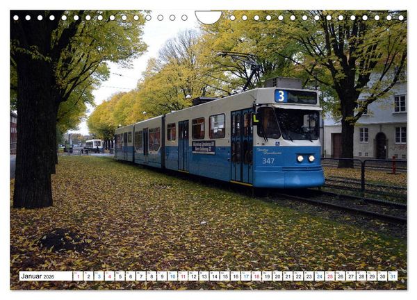 Produktbild: Die G&ouml;teborger Stra&szlig;enbahn (Wandkalender 2026 DIN A4 quer), CALVENDO Monatskalender