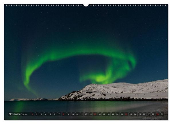 Produktbild: Nordlichter Europas (hochwertiger Premium Wandkalender 2026 DIN A2 quer), Kunstdruck in Hochglanz