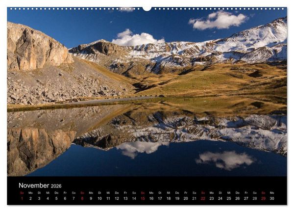 Produktbild: Entschleunigt ... reisen durch traumhafte Landschaften "Les Grandes Alpes" (hochwertiger Premium Wandkalender 2026 DIN A2 quer), Kunstdruck in Hochglanz