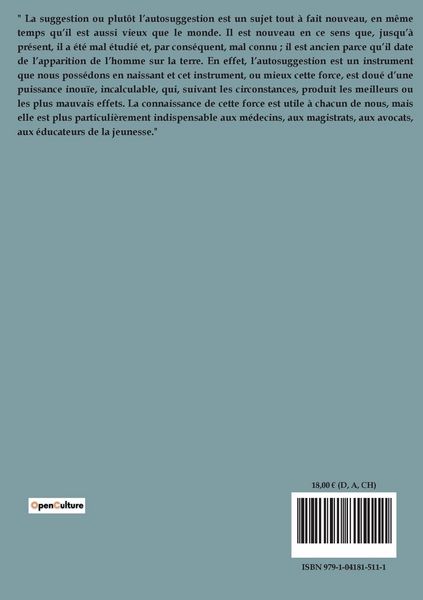 Produktbild: La Ma&icirc;trise de soi-m&ecirc;me par l'autosuggestion consciente