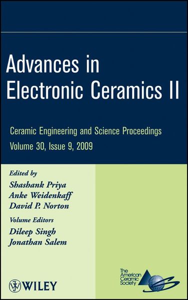 Produktbild: Advances in Electronic Ceramics II, Volume 30, Issue 9