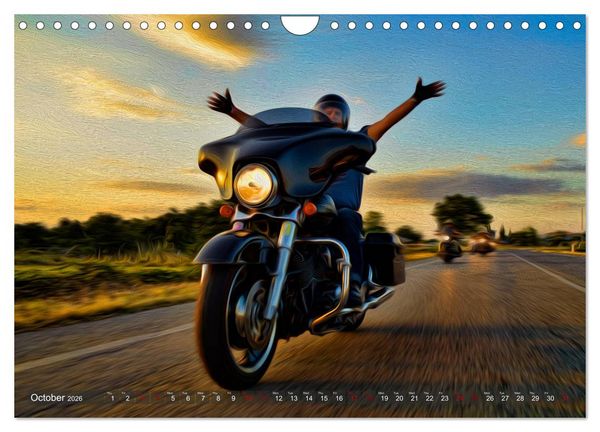 Produktbild: Images of Harley Davidson (Wall Calendar 2026 DIN A4 landscape), CALVENDO 12 Month Wall Calendar