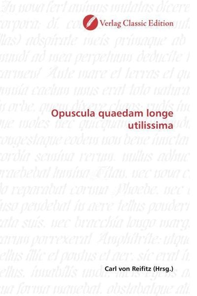 Produktbild: Opuscula quaedam longe utilissima