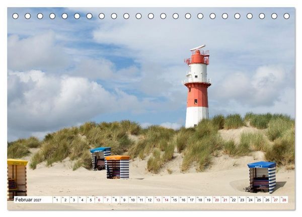 Produktbild: Borkum - Momente einer Reise (Tischkalender 2027 DIN A5 quer), CALVENDO Monatskalender