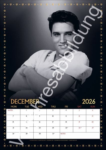Produktbild: Elvis Posterkalender 2027