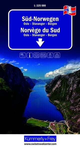 Kümmerly+Frey Regional-Strassenkarte 1 Süd-Norwegen 1:325.000, Sonstige von , Kümmerly+Frey, 9783259300763
