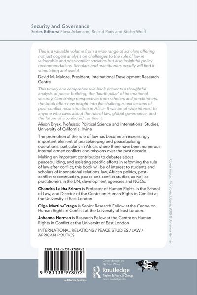 Produktbild: Peacebuilding and Rule of Law in Africa