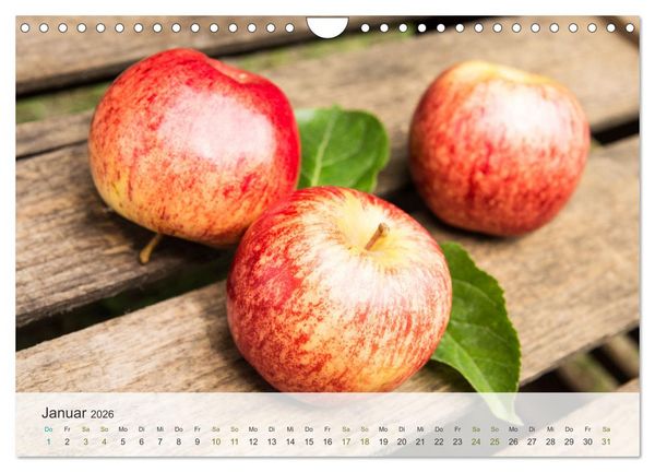 Produktbild: ApfelZEIT - Nat&uuml;rlich k&ouml;stlich (Wandkalender 2026 DIN A4 quer), CALVENDO Monatskalender