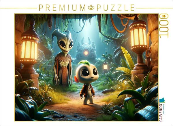 Produktbild: CALVENDO Puzzle Zippo und das Geheimnis des Dschungeltempels | 1000 Teile Lege-Gr&ouml;&szlig;e 64x48cm Foto-Puzzle f&uuml;r gl&uuml;ckliche Stunden
