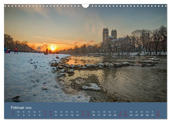 Produktbild: Bezauberndes M&uuml;nchen - Die bayrische Landeshauptstadt und ihr Umland. (Wandkalender 2026 DIN A3 quer), CALVENDO Monatskalender