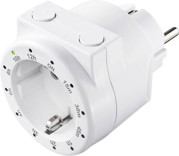 Produktbild: Sygonix SY-4499402 Schaltuhr digital Tagesprogramm 3500 W START/STOPP-Funktion, Countdown-Funktion