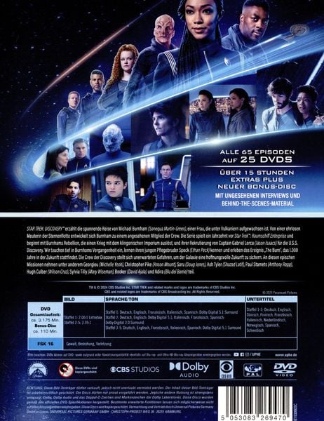 Produktbild: Star Trek: Discovery - Die komplette Serie [25 DVDs]