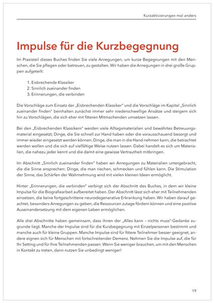 Produktbild: Kurzaktivierungen mal anders. Beliebte und einf&uuml;hlsame 10-Minuten-Aktivierungen f&uuml;r Senioren. Mit Kopiervorlagen und Materialkisten f&uuml;r Aktivierungen.