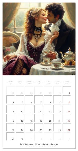 Produktbild: Teatime for two (Wall Calendar 2026 12 &times; 12 Inch) CALVENDO 12 Month Wall Calendar