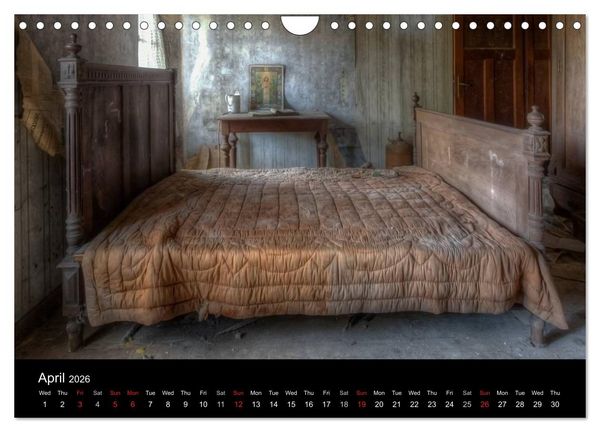 Produktbild: Lost Places - Beauty of decay (Wall Calendar 2026 DIN A4 landscape), CALVENDO 12 Month Wall Calendar