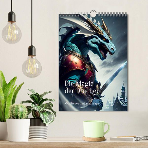 Produktbild: Die Magie der Drachen - Mystisches und Schauriges (Wandkalender 2026 DIN A4 hoch), CALVENDO Monatskalender