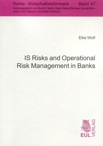 Produktbild: IS Risks and Operational Risk Management in Banks