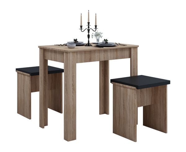 Produktbild: Holz Essgruppe Tischgruppe Tisch B&auml;nke Esal L
