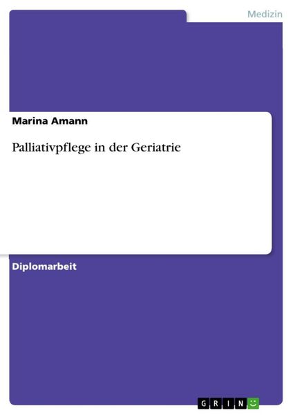 Produktbild: Palliativpflege in der Geriatrie