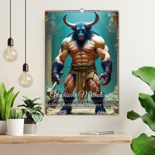 Produktbild: Griechische Mythologie - G&ouml;tter, Helden und Monster (Wandkalender 2026 DIN A2 hoch), CALVENDO Monatskalender