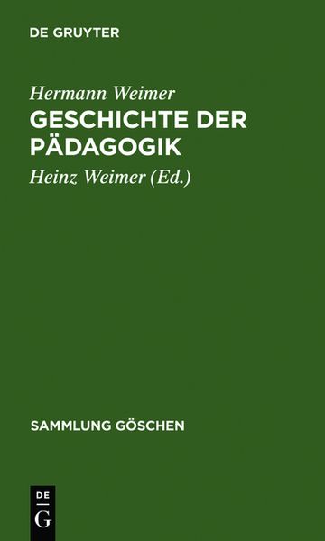 Produktbild: Geschichte der P&auml;dagogik