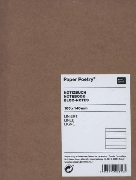Produktbild: Notizbuch A6 Kraftpapier-Umschlag, liniert