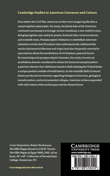 Produktbild: Postapocalyptic Fantasies in Antebellum American Literature