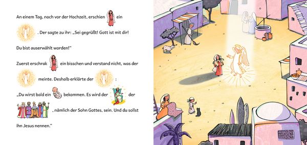 Produktbild: In einem Stall in Betlehem ... Die Weihnachtsgeschichte in Bildw&ouml;rtern