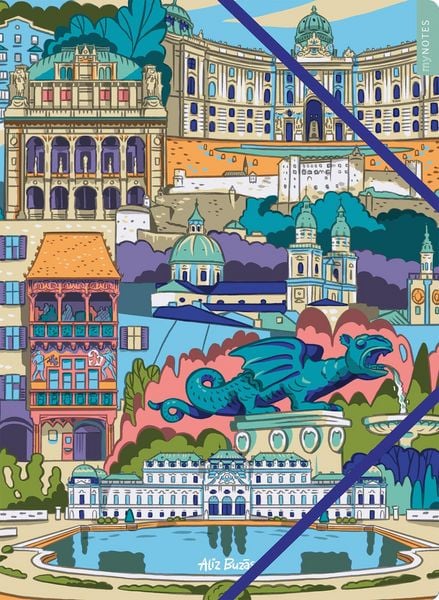Produktbild: MyNOTES Papeterie: Sammelmappe &Ouml;sterreich &ndash; Glanzpunkte Architektur