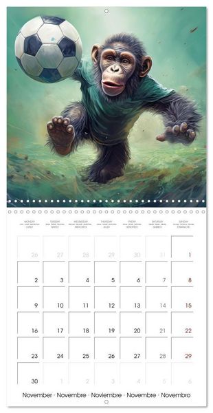 Produktbild: Kicking baby monkeys (Wall Calendar 2026 12 &times; 12 Inch) CALVENDO 12 Month Wall Calendar