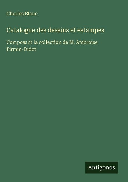 Produktbild: Catalogue des dessins et estampes
