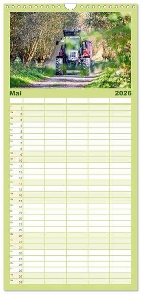 Produktbild: Familienplaner 2026 - Landwirtschaft im Norden mit 5 Spalten (Wandkalender, 21 x 45 cm) CALVENDO