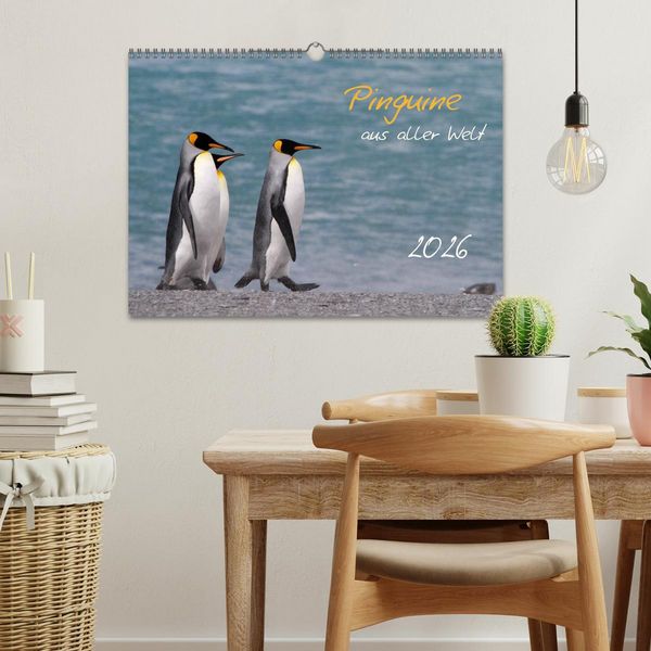 Produktbild: Pinguine aus aller Welt (Wandkalender 2026 DIN A3 quer), CALVENDO Monatskalender