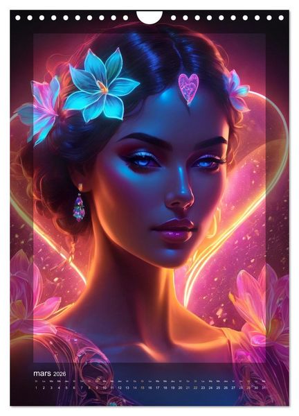 Produktbild: &Eacute;l&eacute;gance Lumineuse (Calendrier mural 2026 DIN A4 horizontal), CALVENDO calendrier mensuel