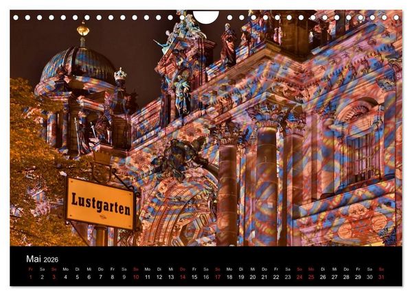Produktbild: Berlin bei Nacht (Wandkalender 2026 DIN A4 quer), CALVENDO Monatskalender
