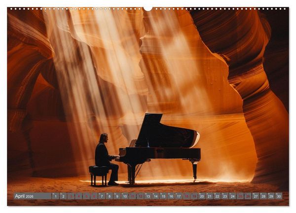 Produktbild: Tr&auml;ume aus Piano, Klavier und Fl&uuml;gel (Wandkalender 2026 DIN A2 quer), CALVENDO Monatskalender