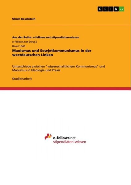 Produktbild: Maoismus und Sowjetkommunismus in der westdeutschen Linken