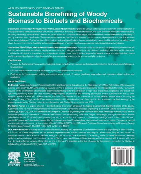 Produktbild: Sustainable Biorefining of Woody Biomass to Biofuels and Biochemicals