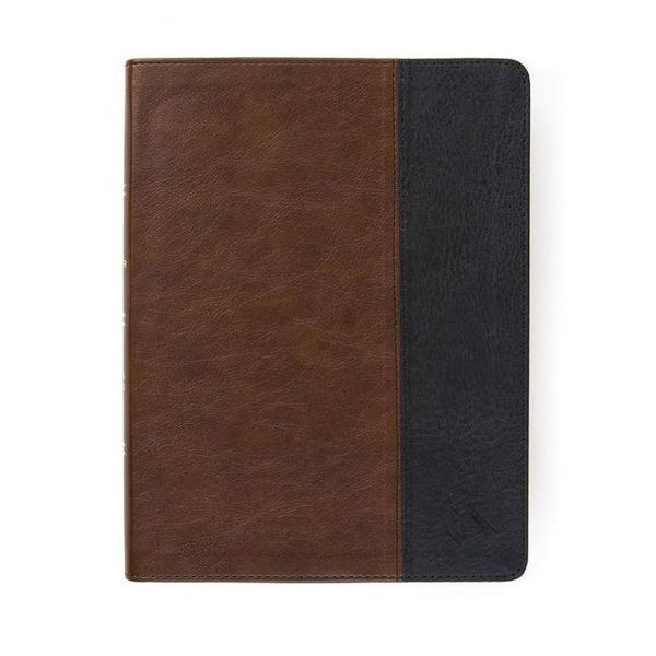 Produktbild: CSB Men of Character Bible, Brown/Black Leathertouch