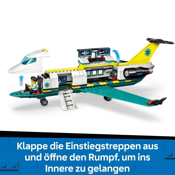 Produktbild: LEGO City Notfallrettungsflugzeug, Set mit Flieger und Schneemobil 60465