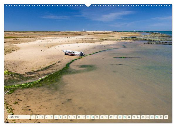 Produktbild: Algarve real - Impressionen aus Olh&atilde;o und Tavira (Wandkalender 2026 DIN A2 quer), CALVENDO Monatskalender