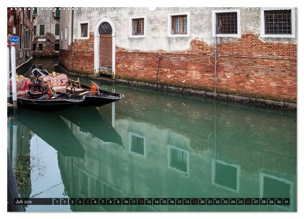 Produktbild: VENEDIG charmante Details (Wandkalender 2026 DIN A2 quer), CALVENDO Monatskalender