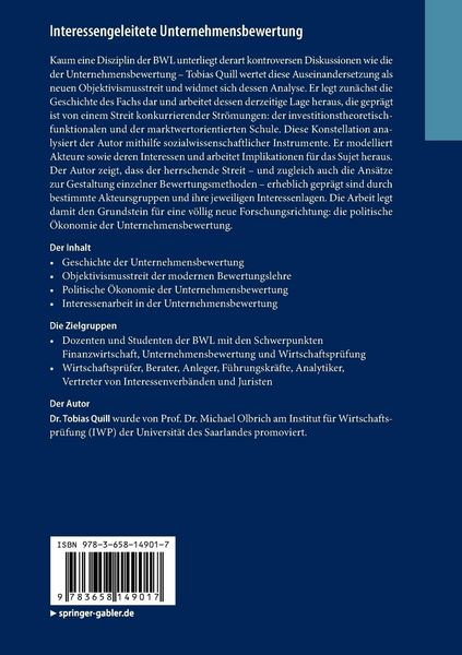 Produktbild: Interessengeleitete Unternehmensbewertung