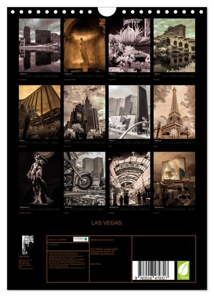 Produktbild: LAS VEGAS (Wandkalender 2026 DIN A4 hoch), CALVENDO Monatskalender