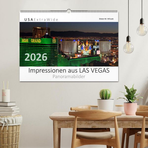 Produktbild: Impressionen aus LAS VEGAS (Wandkalender 2026 DIN A2 quer), CALVENDO Monatskalender