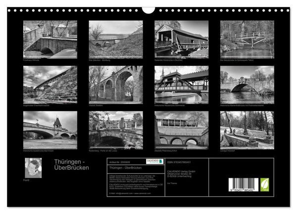 Produktbild: Th&uuml;ringen - &Uuml;berBr&uuml;cken (Wandkalender 2026 DIN A3 quer), CALVENDO Monatskalender