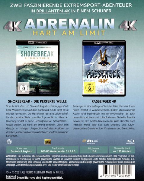 Produktbild: Adrenalin - Hart am Limit (2 4K Ultra HD)