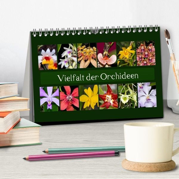 Produktbild: Vielfalt der Orchideen (Tischkalender 2026 DIN A5 quer), CALVENDO Monatskalender