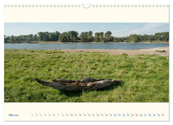 Produktbild: Am Rhein - Urdenbacher K&auml;mpe (Wandkalender 2026 DIN A3 quer), CALVENDO Monatskalender