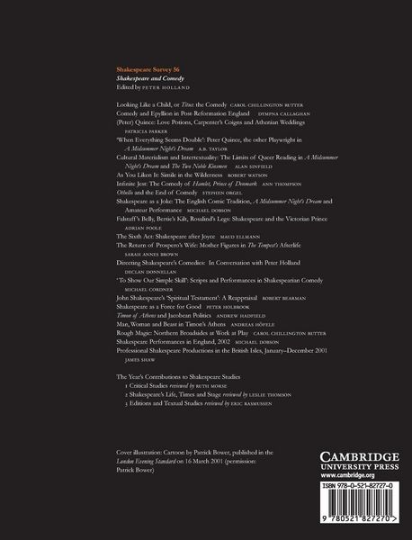 Produktbild: Shakespeare Survey v56